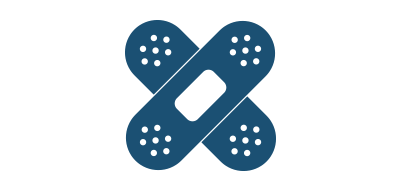 Blue bandage icon