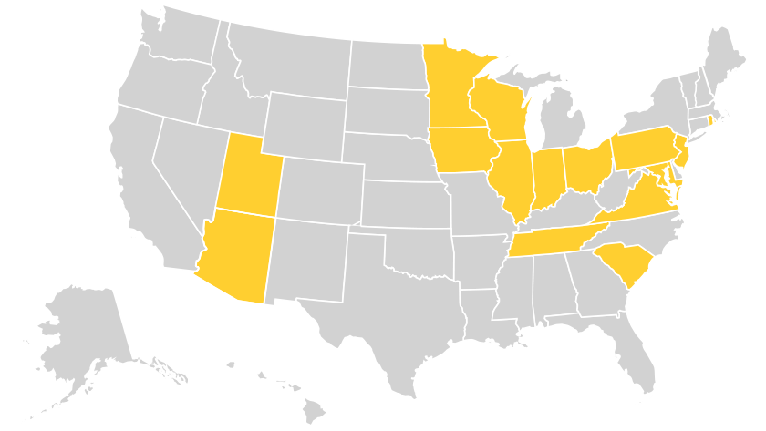 Selective offers personal insurance by state.